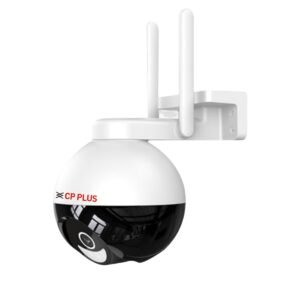 CP PLUS 4MP Quad HD Outdoor Wi-Fi CCTV Camera | 360° Pan & Tilt | Full-Color Night Vision | CTC Cyber Secure Tech | Smart Detection Suite | View & Talk | OK Google | Cloud Recording | CP-Z43Q