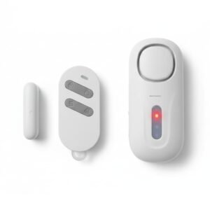 BlackT Electrotech (BT51D2) Wireless Door/Window Sensor Alarm System Kit - Home Security Entry Detector for Doors & Windows with Remote Control & Panic Function