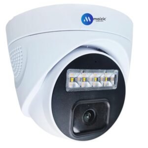 2MP Full HD Wide Angle Indoor/Outdoor Dome Wired CCTV Camera, Full Color Night Vision, Compatible with All 2MP Supporting DVRs, IP66 Waterproof Surveillance Camera (White)