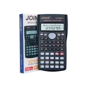 Scientific Calculator 240 Calculations Function, 12 Digits, Double Display, Business Office School Pocket Calculator, Black Color (JS-82MS-A)