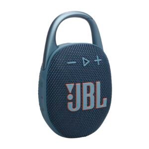 JBL Clip 5, Wireless Ultra Portable Bluetooth Speaker, Pro Sound, 12hrs of Playtime, Integrated Carabiner, Vibrant Colors with Rugged Fabric Design, Dust & Waterproof, Type C (Without Mic, Blue)