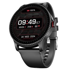 Boat Lunar Discovery w/ 1.39" (3.5 cm) HD Display, Turn-by-Turn Navigation, DIY Watch Face Studio, Bluetooth Calling, Emergency SOS, QR Tray, Smart Watch for Men & Women(Active Black)